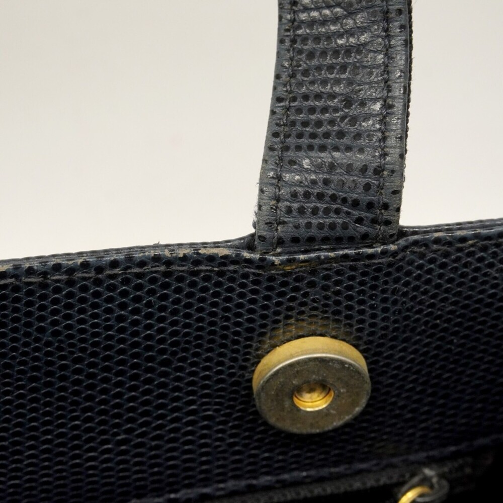 Salvatore Ferragamo Vara Leather Tote Bag, Navy, Women's - Picture 8 of 13